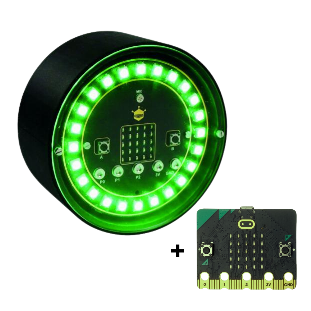 3D stoplight kit with micro:bit board