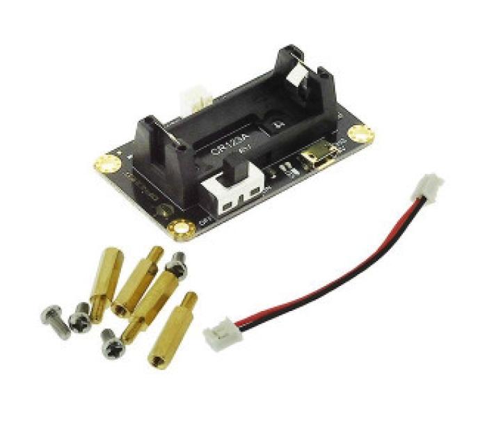 Support and charger for 16340 battery