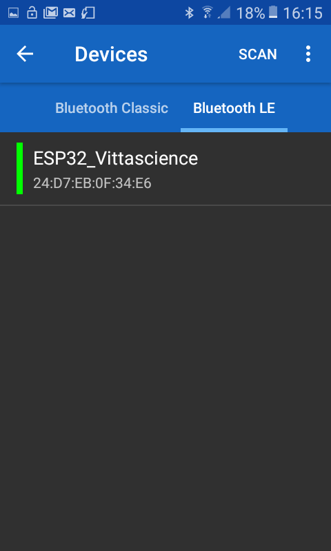 BT sur appli 