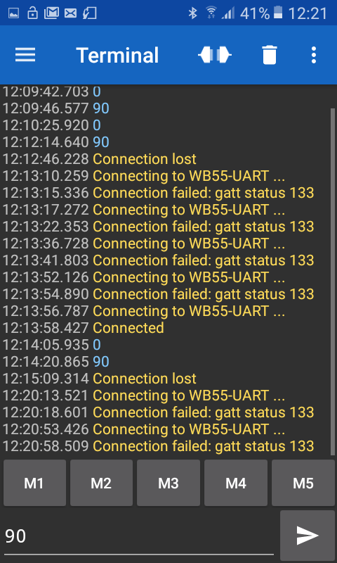 wb55 servo app 