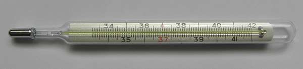 thermomètre au mercure 