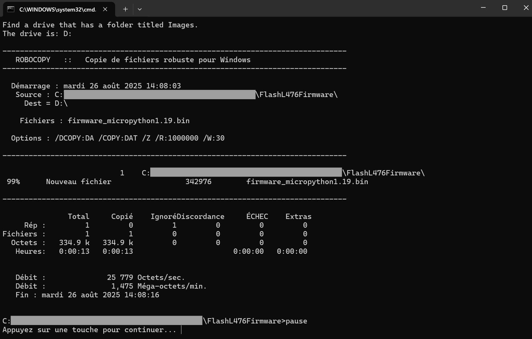 robotcopy-l476 robotcopy-l476