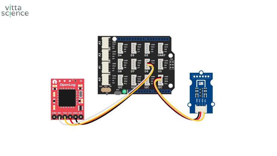 Montage Arduino - openlog et bmp280 Montage Arduino - openlog et bmp280