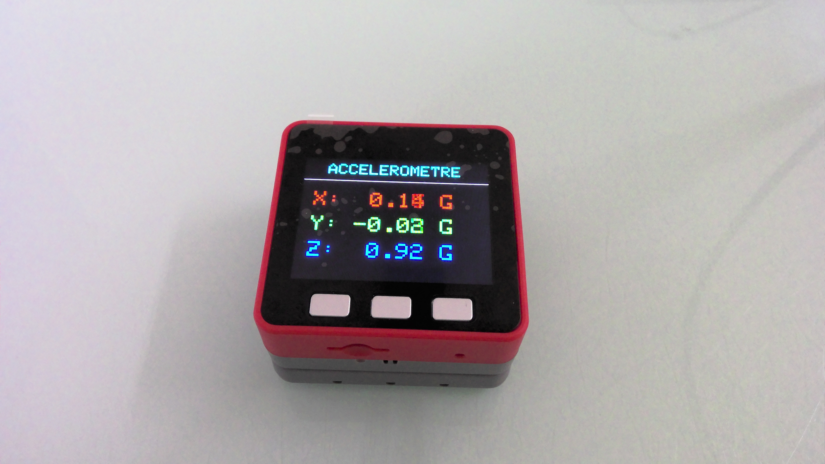 M5Stack Valeurs accélération 